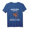 Mein Menschen Kostüm Bin ich ein Orang-Utan Halloween T-Shirt - Lustiges Tierkostüm für Familien & Partys