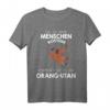 Mein Menschen Kostüm Bin ich ein Orang-Utan Halloween T-Shirt - Lustiges Tierkostüm für Familien & Partys