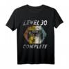 Herren 30. Geburtstag Gamer T-Shirt - Level 30 Complete, Perfektes Geschenk für Zocker & Videospiel Fans