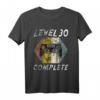 Herren 30. Geburtstag Gamer T-Shirt - Level 30 Complete, Perfektes Geschenk für Zocker & Videospiel Fans