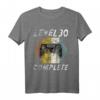 Herren 30. Geburtstag Gamer T-Shirt - Level 30 Complete, Perfektes Geschenk für Zocker & Videospiel Fans