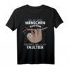 Mein Menschen Kostüm Bin ich ein Faultier Halloween Outfit T-Shirt - Lustiges Geschenk für Familie und Freunde