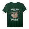 Mein Menschen Kostüm Bin ich ein Faultier Halloween Outfit T-Shirt - Lustiges Geschenk für Familie und Freunde