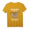 Mein Menschen Kostüm Bin ich ein Faultier Halloween Outfit T-Shirt - Lustiges Geschenk für Familie und Freunde