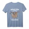 Mein Menschen Kostüm Bin ich ein Faultier Halloween Outfit T-Shirt - Lustiges Geschenk für Familie und Freunde