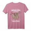 Mein Menschen Kostüm Bin ich ein Faultier Halloween Outfit T-Shirt - Lustiges Geschenk für Familie und Freunde