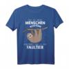 Mein Menschen Kostüm Bin ich ein Faultier Halloween Outfit T-Shirt - Lustiges Geschenk für Familie und Freunde