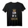 Kinder Mutter und Sohn Partner Outfit - Son Of A Queen Partnerlook T-Shirt für Muttertag, Geburtstagsgeschenk & Familienoutfits