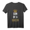 Kinder Mutter und Sohn Partner Outfit - Son Of A Queen Partnerlook T-Shirt für Muttertag, Geburtstagsgeschenk & Familienoutfits