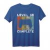 Level 38 Complete Gaming Geburtstagsshirt – Cooles Geschenk für 38-jährige Männer, Gamer, Söhne, Freunde & Partner zum Geburtstag