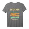 Superhelden Umhang - Beruf Erzieher T-Shirt | Lustiges Geschenk für Erzieher, Kollegen & Lehrer zum Geburtstag & Weihnachten