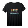Erzieher Herzschlag Tagesmutter Kinder Nanny Kita Geschenk - Perfektes T-Shirt für Pädagoginnen, Erzieherinnen & Kinderbetreuungspersonal