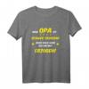 Lustiges Großvater Geschenk: Mein Opa ist schwer erziehbar T-Shirt – Perfekt für Geburtstag & Weihnachten für Enkel und Großväter