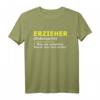 Erzieher Definition Beruf T-Shirt - Witziges Geschenk für Pädagogen und Erzieher, cooles T-Shirt für den Beruf