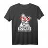 Funny Pitbull Shirt mit Slogan 'Erziehen nicht Diskriminierung' – Klassisch geschnitten, ideal als Geschenk für Pitbull-Liebhaber