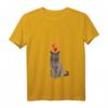 Damen T-Shirt mit Britischer Kurzhaar-Katze und Herzen - Niedliches Katzenmotiv für Katzenliebhaber, Büro, Freizeit & Partys