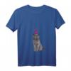 Damen T-Shirt mit Britischer Kurzhaar-Katze und Herzen - Niedliches Katzenmotiv für Katzenliebhaber, Büro, Freizeit & Partys