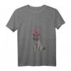 Damen T-Shirt mit Britischer Kurzhaar-Katze und Herzen - Niedliches Katzenmotiv für Katzenliebhaber, Büro, Freizeit & Partys