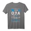 Weihnachten Geschenkidee Opa T-Shirt mit lustigem Spruch – Perfekt zum Geburtstag, Weihnachten & Vatertag