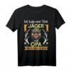Herren Zwei Titel Opa und Jäger T-Shirt – Witziges Jagd Outfit für Opas zum Geburtstag & Vatertag