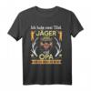 Herren Zwei Titel Opa und Jäger T-Shirt – Witziges Jagd Outfit für Opas zum Geburtstag & Vatertag