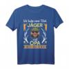 Herren Zwei Titel Opa und Jäger T-Shirt – Witziges Jagd Outfit für Opas zum Geburtstag & Vatertag