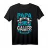 Papa am Tag, Gamer bei Nacht - Lustiges Gaming T-Shirt für Väter, Gaming Geschenkidee für Papa, Geburtstag & Weihnachten