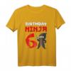 Kinder Ninja T-Shirt zum 6. Geburtstag - Geschenkidee für kleine Ninja, Karate- und Kampfsportliebhaber