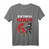 Kinder Ninja T-Shirt zum 6. Geburtstag - Geschenkidee für kleine Ninja, Karate- und Kampfsportliebhaber
