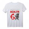 Kinder Ninja T-Shirt zum 6. Geburtstag - Geschenkidee für kleine Ninja, Karate- und Kampfsportliebhaber
