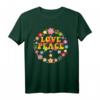 Peace Love 60s 70s Hippie Krawatte T-Shirt - Buntes Tie Dye Peace Zeichen für Kostüm, Party & Halloween