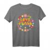Peace Love 60s 70s Hippie Krawatte T-Shirt - Buntes Tie Dye Peace Zeichen für Kostüm, Party & Halloween