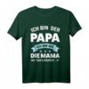 Papa Ich bin wie Mama nur Schließfach Familien T-Shirt – Lustiges Vatertagsgeschenk für Papa mit Humor