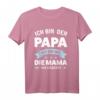 Papa Ich bin wie Mama nur Schließfach Familien T-Shirt – Lustiges Vatertagsgeschenk für Papa mit Humor