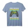 Zum Zocken Geboren Zur Schule Gezwungen Gaming T-Shirt für Gamer mit Roboterhänden und Controller - Lustiges Gaming Shirt für Fans