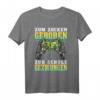 Zum Zocken Geboren Zur Schule Gezwungen Gaming T-Shirt für Gamer mit Roboterhänden und Controller - Lustiges Gaming Shirt für Fans