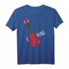 Ukulele I Love Uke I Heart Ukulele Herzform T-Shirt – Perfektes Geschenk für Ukulele Liebhaber und Musiker