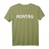 Wochentag T-Shirt - Montag mit humorvollem Design für Familien, Freunde und Alltagshilfe