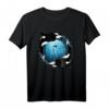 Süßes Orca Killerwal Orca Zwillinge T-Shirt – Polynesisches Wellendesign für Herren, Damen & Kinder, Tier- und Meeresliebhaber