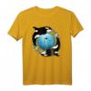 Süßes Orca Killerwal Orca Zwillinge T-Shirt – Polynesisches Wellendesign für Herren, Damen & Kinder, Tier- und Meeresliebhaber