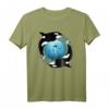 Süßes Orca Killerwal Orca Zwillinge T-Shirt – Polynesisches Wellendesign für Herren, Damen & Kinder, Tier- und Meeresliebhaber