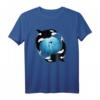 Süßes Orca Killerwal Orca Zwillinge T-Shirt – Polynesisches Wellendesign für Herren, Damen & Kinder, Tier- und Meeresliebhaber