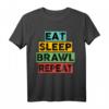 Eat Sleep Brawl Repeat Gamer & Zocker T-Shirt – Perfektes Geschenk für Videospiel-Fans, LAN-Party & Geburtstage