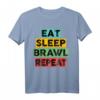 Eat Sleep Brawl Repeat Gamer & Zocker T-Shirt – Perfektes Geschenk für Videospiel-Fans, LAN-Party & Geburtstage