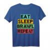 Eat Sleep Brawl Repeat Gamer & Zocker T-Shirt – Perfektes Geschenk für Videospiel-Fans, LAN-Party & Geburtstage