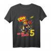 Kinder 5. Geburtstag Jungen Ich bin schon 5 Jahre Cartoon Ninja T-Shirt - Lustiges Geschenk für kleine Ninjas, Kampfsportfans & Kindergartenoutfit