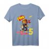 Kinder 5. Geburtstag Jungen Ich bin schon 5 Jahre Cartoon Ninja T-Shirt - Lustiges Geschenk für kleine Ninjas, Kampfsportfans & Kindergartenoutfit