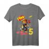 Kinder 5. Geburtstag Jungen Ich bin schon 5 Jahre Cartoon Ninja T-Shirt - Lustiges Geschenk für kleine Ninjas, Kampfsportfans & Kindergartenoutfit