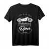 Herren Motorrad Motiv Cooler Biker Opa T-Shirt – Perfekt für Motorradausflüge, Motorsport Events & Vatertag als Geschenkidee
