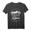 Herren Motorrad Motiv Cooler Biker Opa T-Shirt – Perfekt für Motorradausflüge, Motorsport Events & Vatertag als Geschenkidee